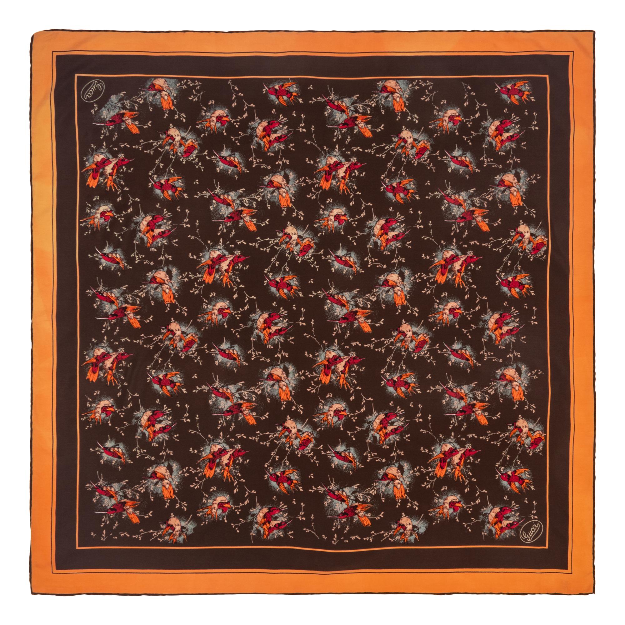 Four Designer Silk Scarves