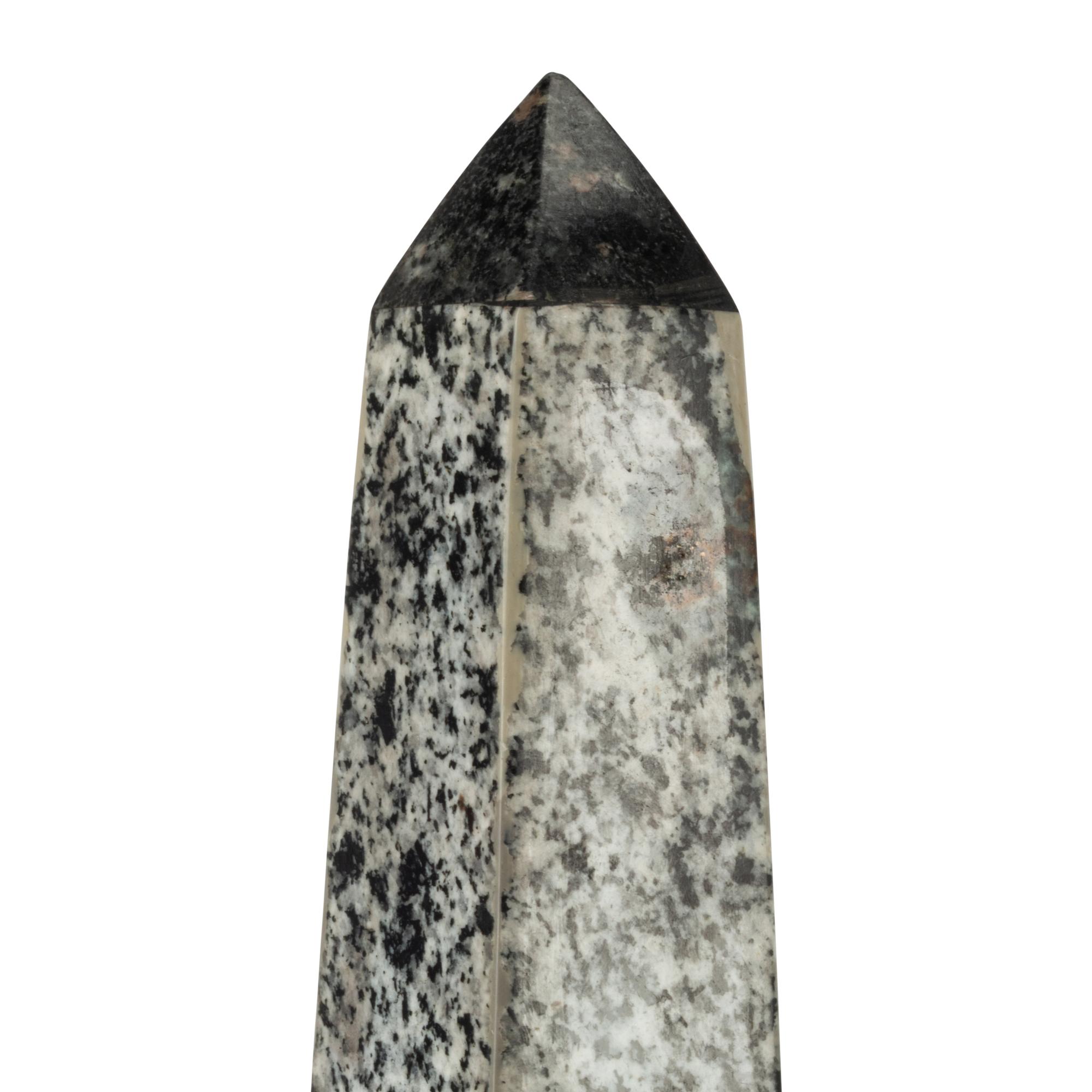 A Pair of Italian Granite and Gilt Bronze Mounted Obelisks