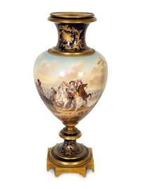 A Large Sèvres Style Porcelain Urn