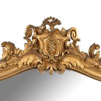 A Napoleon III Carved Giltwood Mirror
