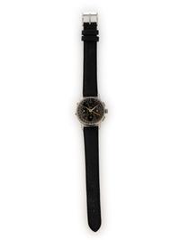 HEUER, REF. 2543 STAINLESS STEEL TRIPLE CALENDAR CHRONOGRAPH WATCH