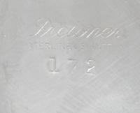 An American Silver Creamer and Sugar, Preisner Silver Co., Wallingford, CT, 20th Century, each of handled form, weighted.