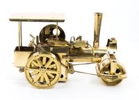 Two Vintage Models of Steamrollers Length of longest 12 1/2 inches.