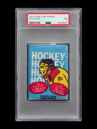 A Sealed Unopened Wax Pack of 1974 O-Pee-Chee Cards (PSA 7 NM)