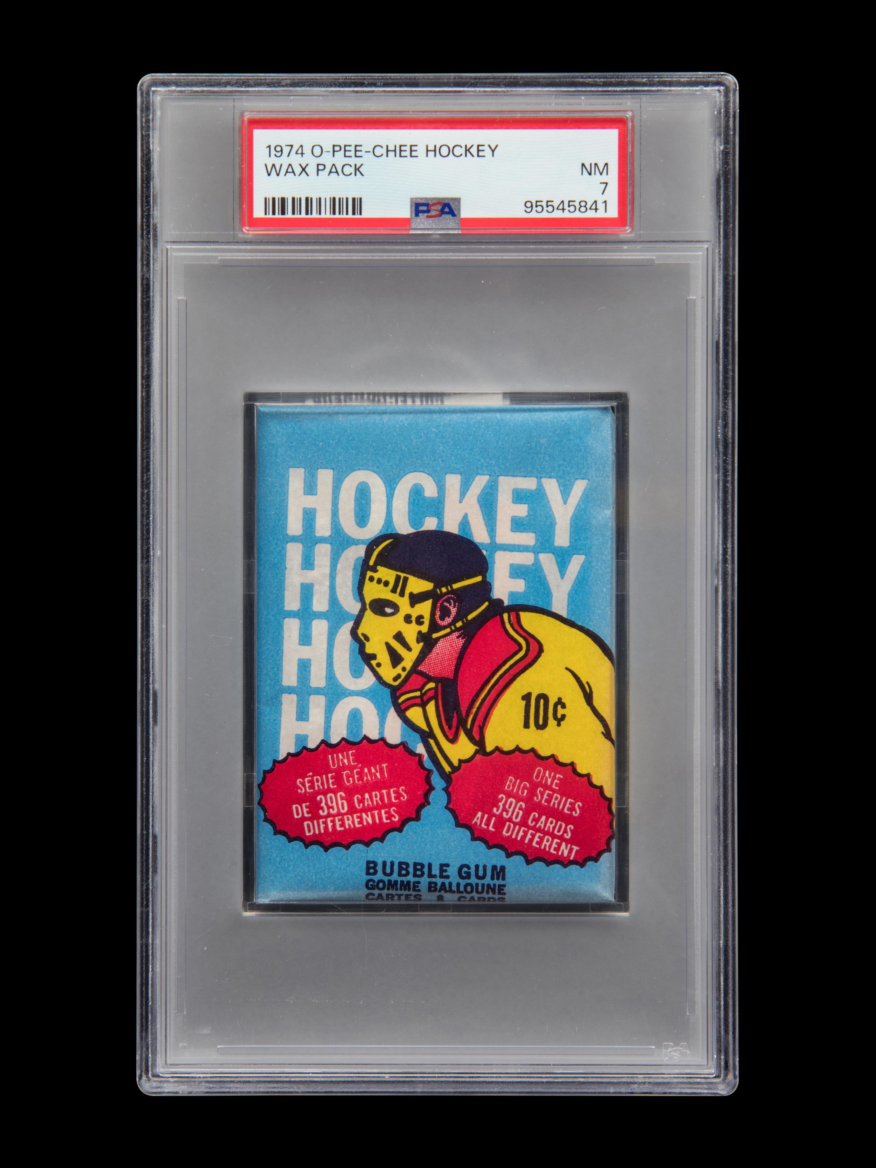 A Sealed Unopened Wax Pack of 1974 O-Pee-Chee Cards (PSA 7 NM)