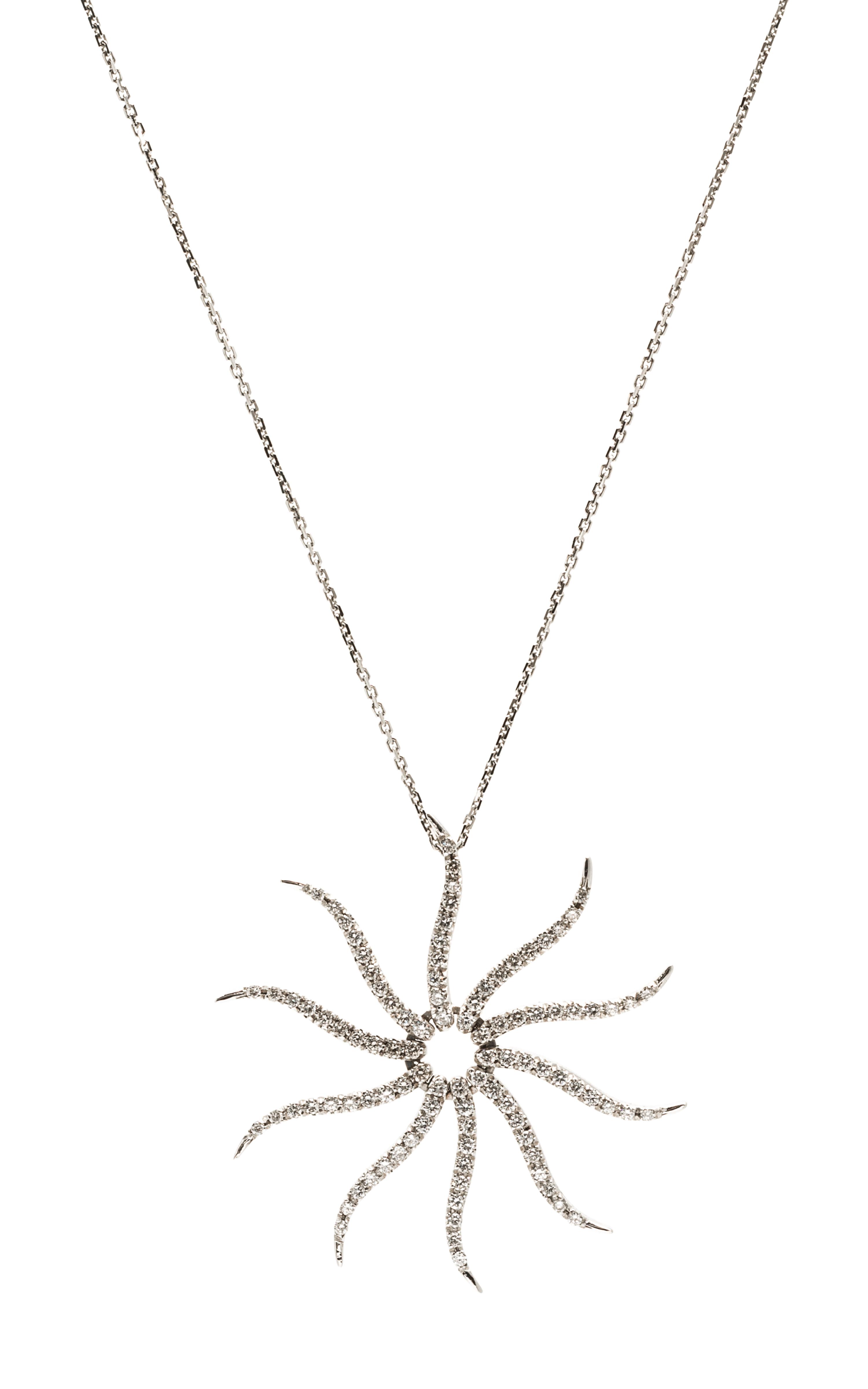 An 18 Karat White Gold and Diamond Pendant, 5.60 dwts.