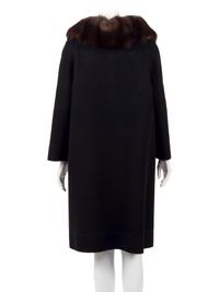 J. Mendel Cashmere Coat with Sable Collar