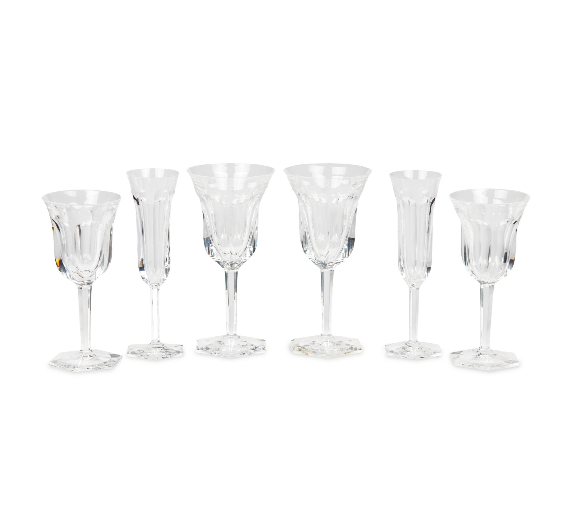 A Baccarat Malmaison Stemware Service