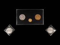 A Group of Nolan Ryan Enviromint Commemorative Coins Including One Quarter Troy Ounce .9999 Gold Coin,
