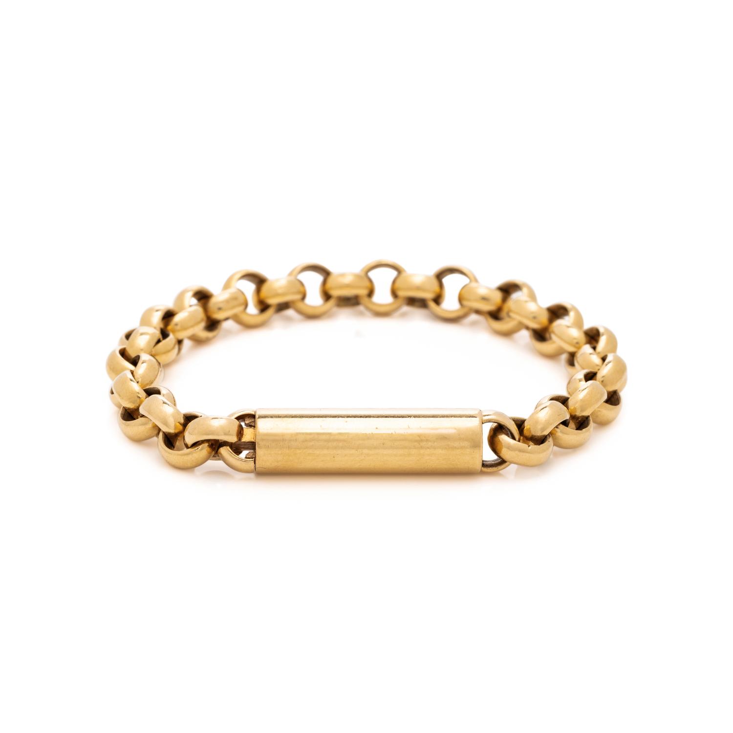 RAYMOND YARD, YELLOW GOLD BRACELET