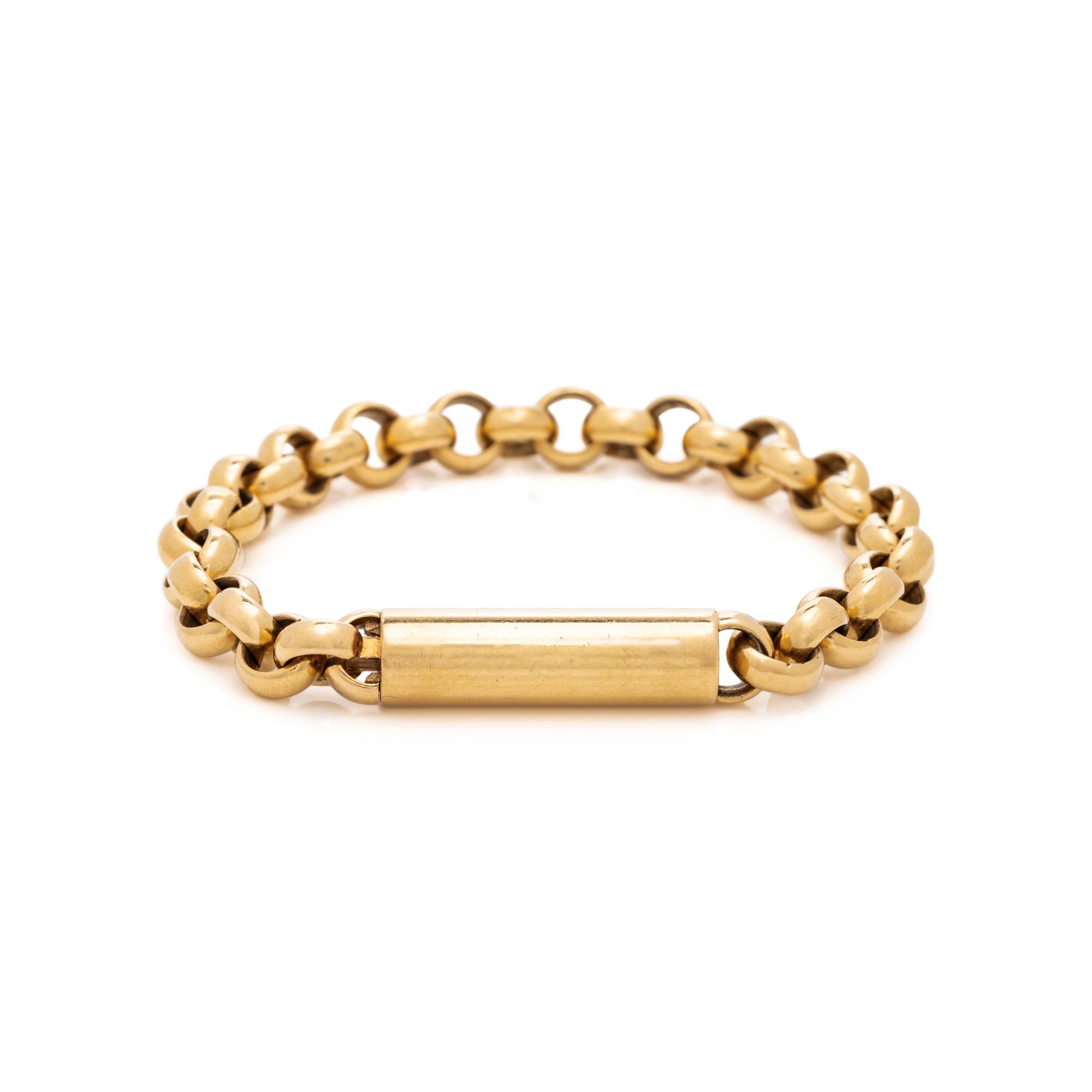 RAYMOND YARD, YELLOW GOLD BRACELET