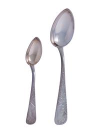 Thirty-Six American Silver Spoons