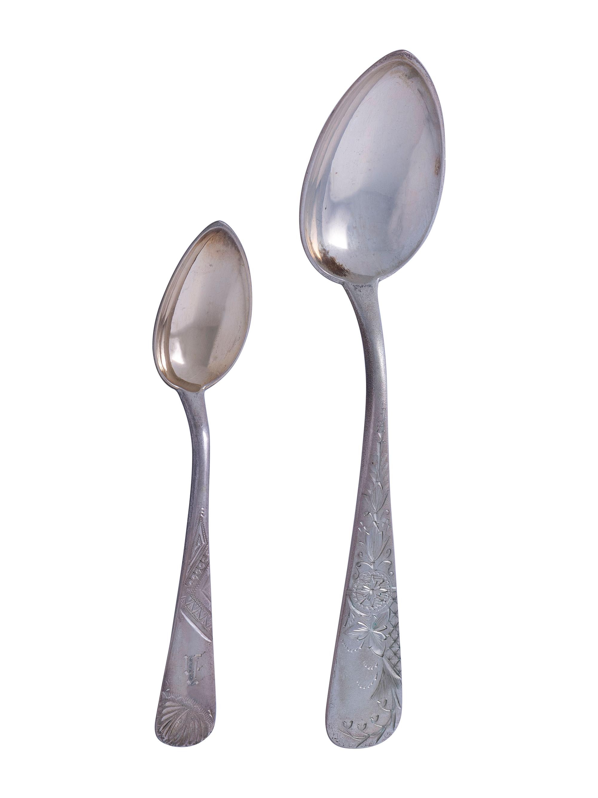 Thirty-Six American Silver Spoons