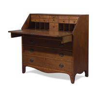 A Federal Eagle Inlaid Cherry and Maple Slant-Front Desk