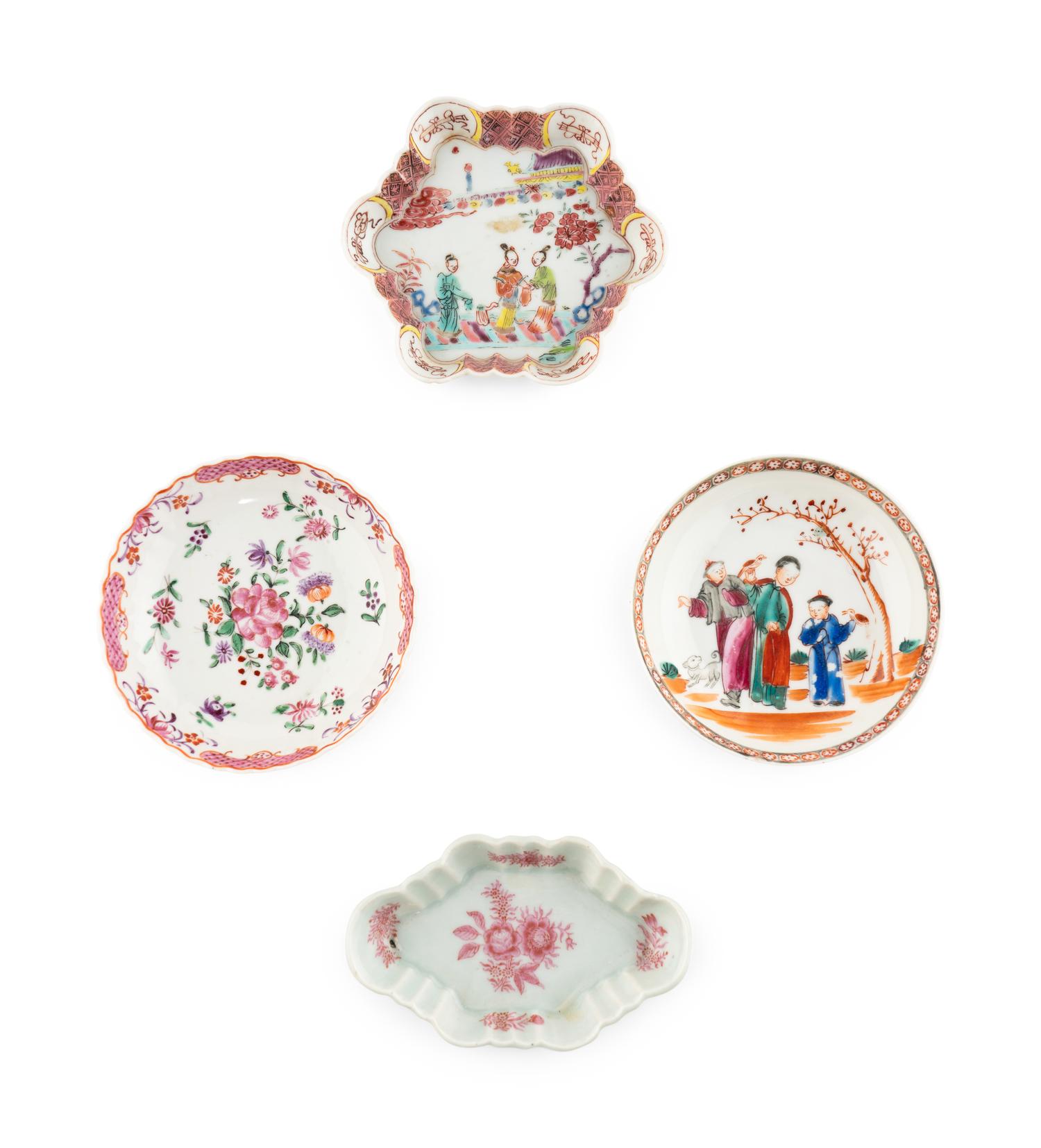 Ten Chinese Export Famille Rose Porcelain Articles