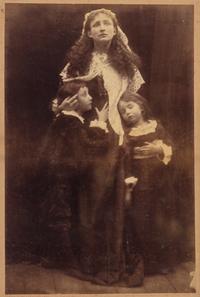 Julia Margaret Cameron (1815-1879) Queen Henrietta Maria announcing to her children the coming fate of their father King Charles I (Isabel Bateman, Laura and Rachel Gurney,) 1874