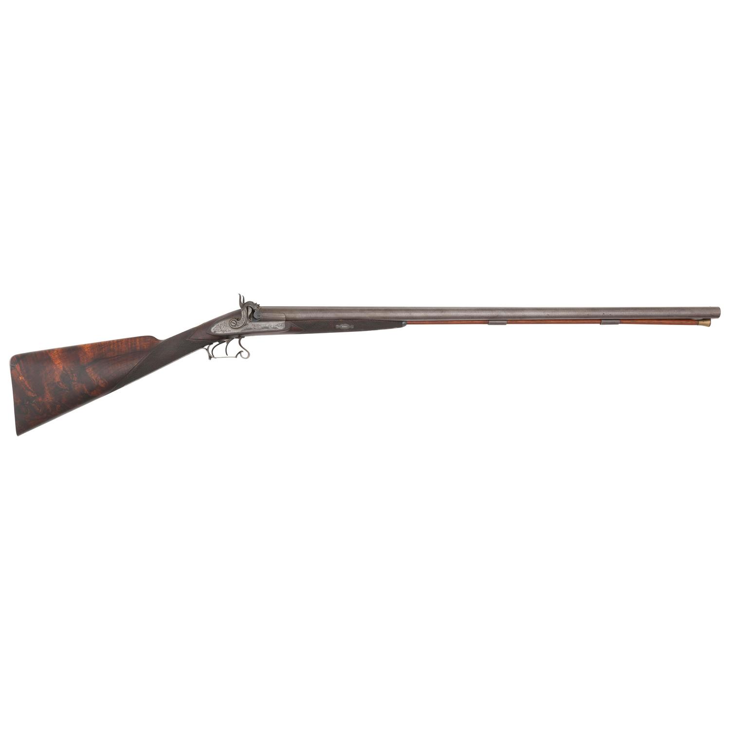 John Wurfflein Philadelphia 12 Gauge Percussion Shotgun in Case