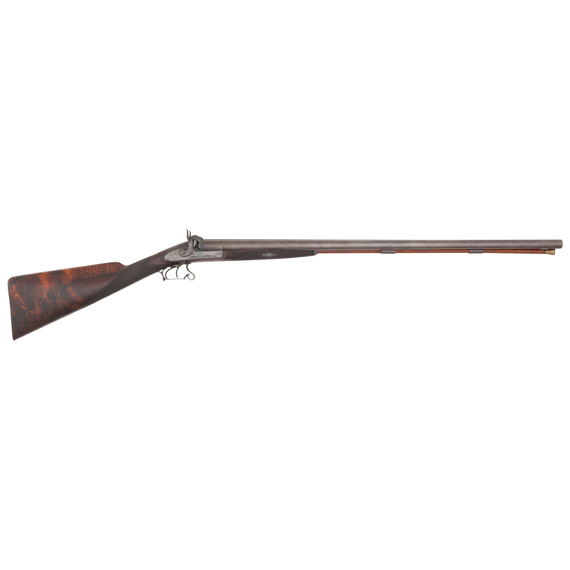 John Wurfflein Philadelphia 12 Gauge Percussion Shotgun in Case