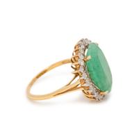EMERALD AND DIAMOND RING