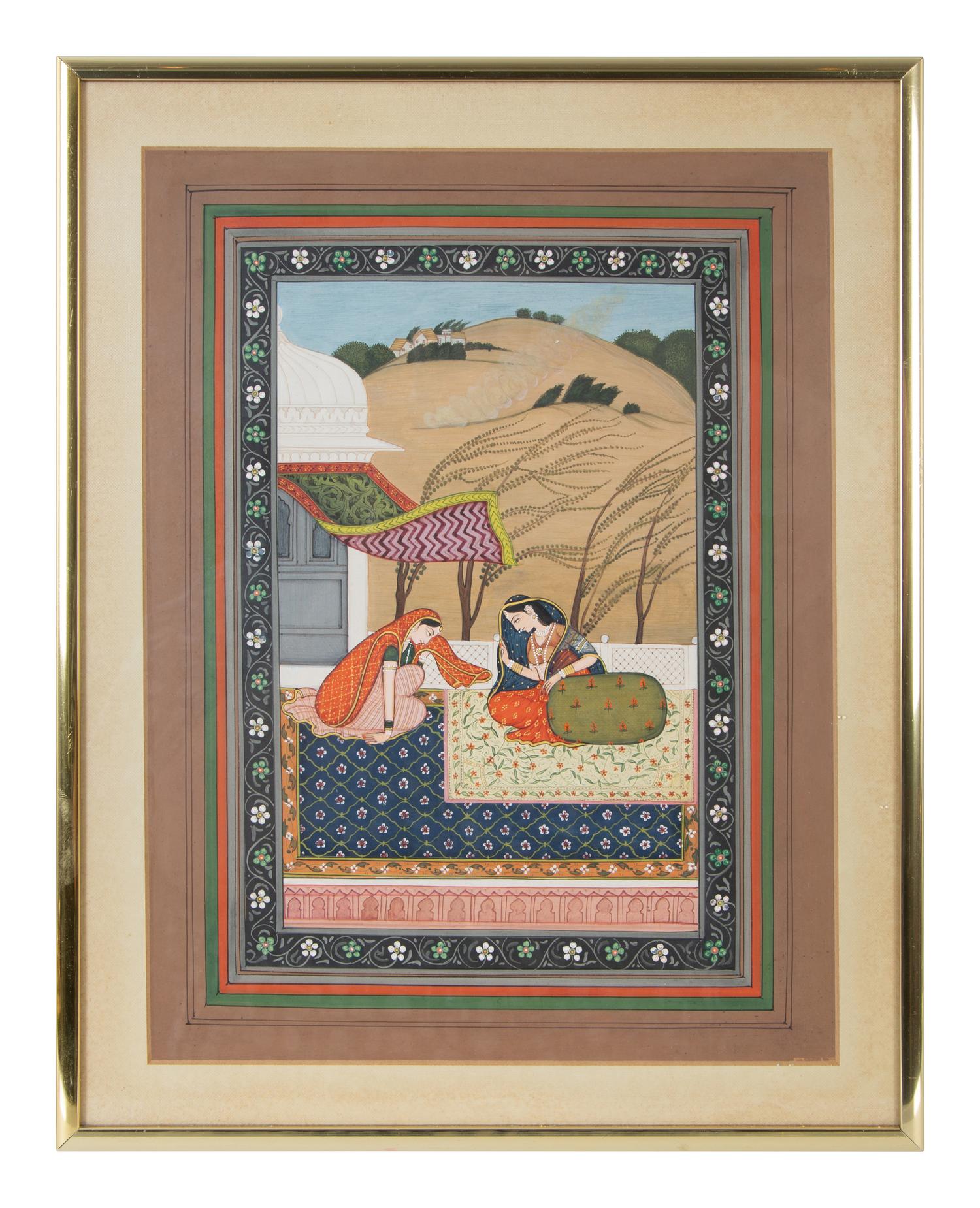 A Group of Four Indian Court Paintings — 20TH CENTURY