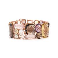 MULTICOLOR QUARTZ AND DIAMOND BRACELET