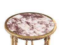 A Louis XVI Style Gilt Bronze and Marble-Top Guéridon in the Manner of Adam Weisweiler