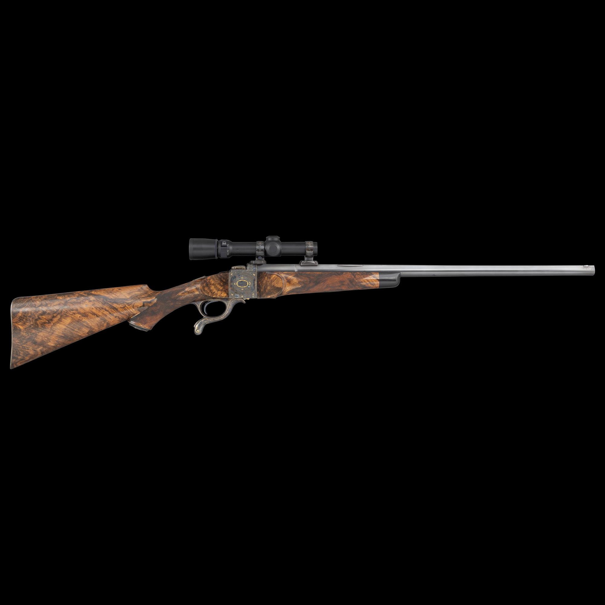 *Holland & Woodward No. 2 Farquharson Pattern Rifle in .303 British Restored by Heilman and Hensley with Engraving by Terry Wallace