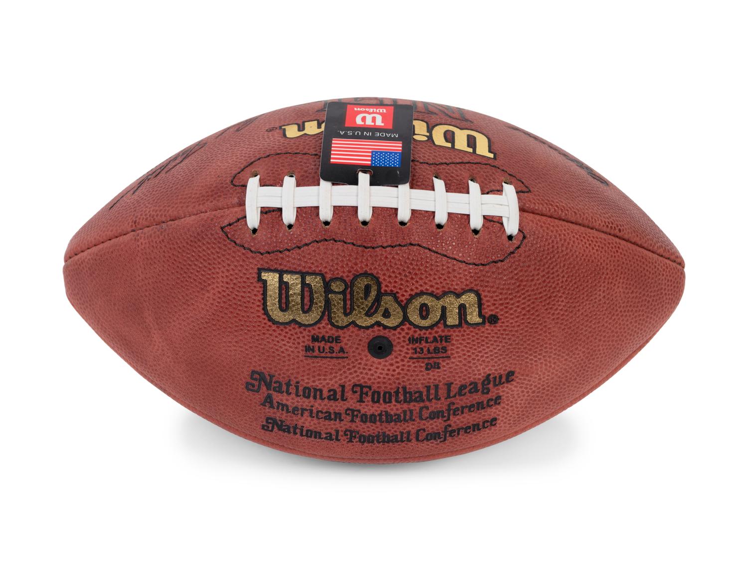 A Group of Football Hall of Fame Signed Autograph Items Including Joe Montana and Brian Urlacher,