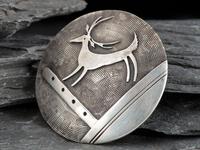 Silver Deer Pin/Pendant