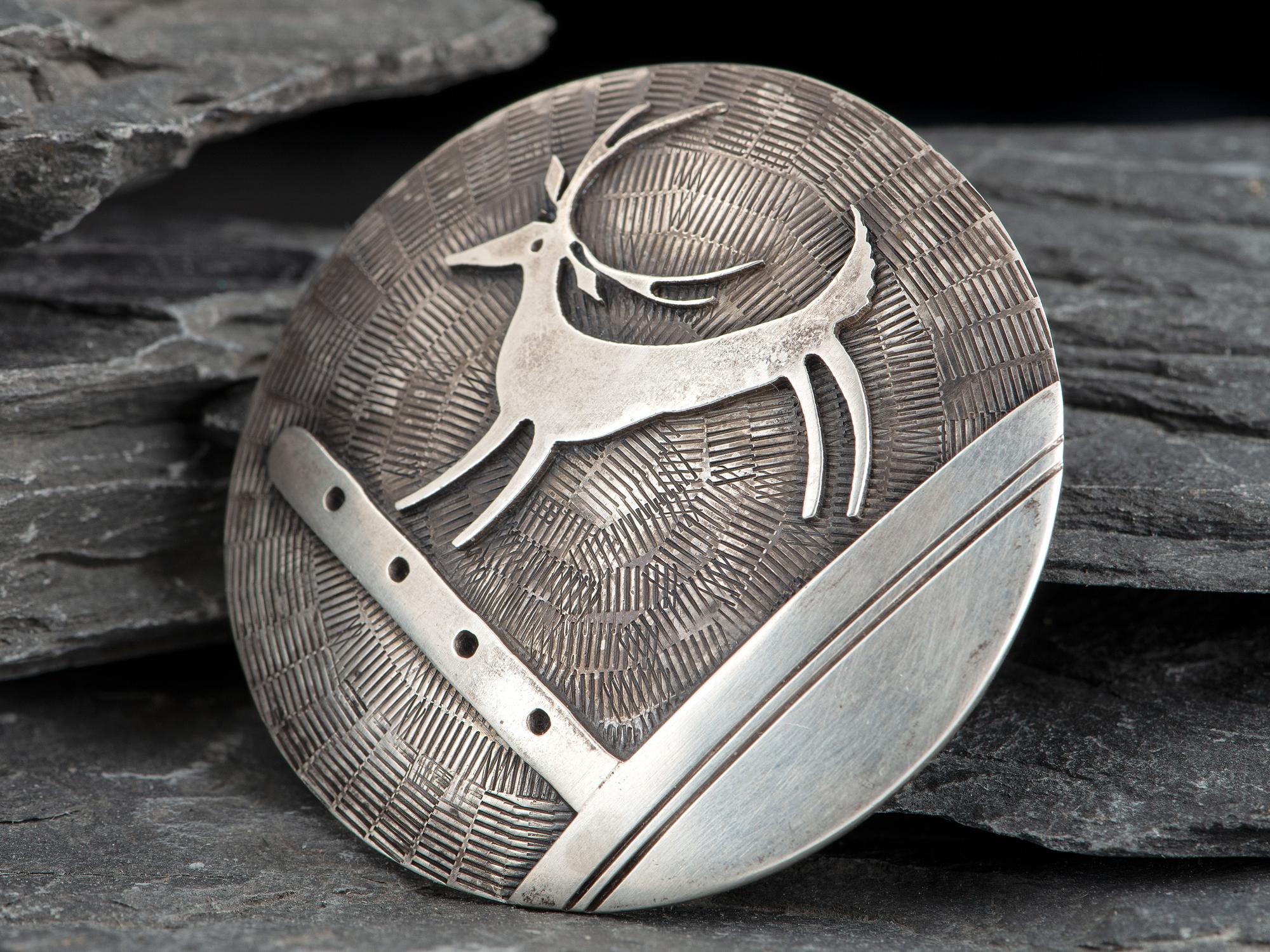 Silver Deer Pin/Pendant
