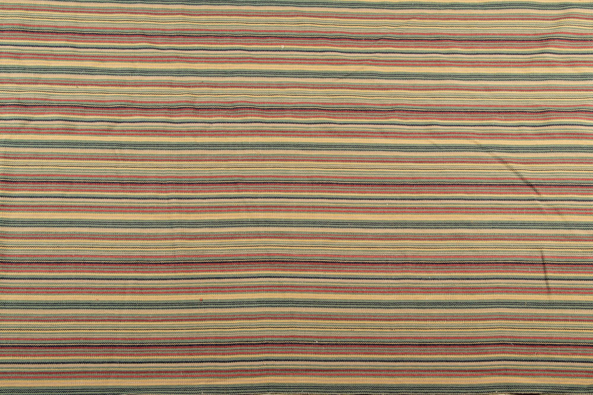 A Contemporary Striped Wool Rug