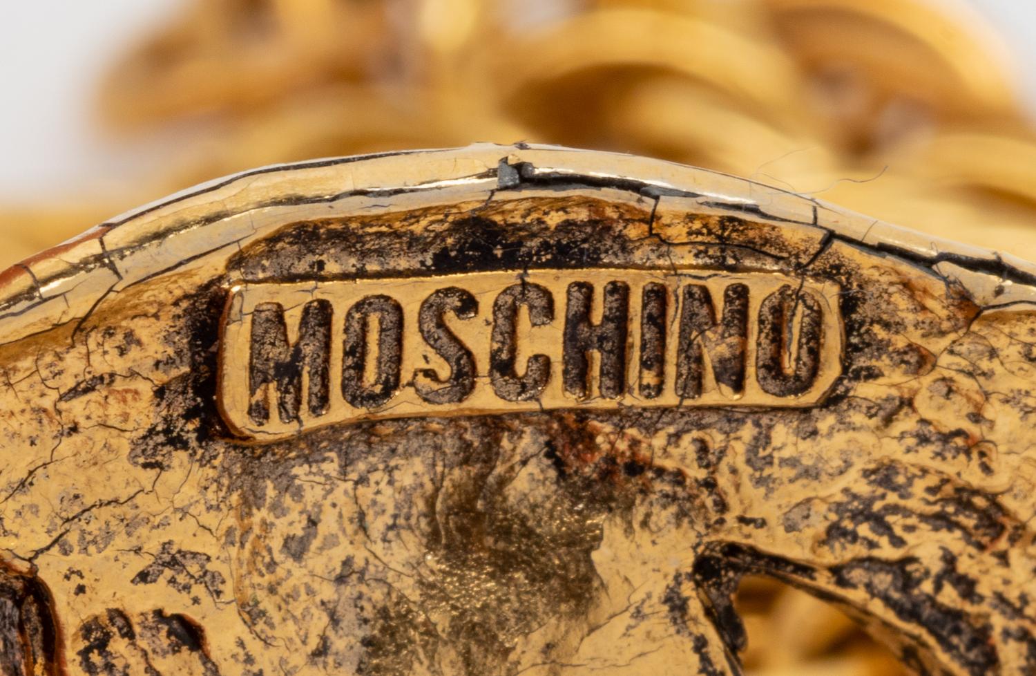 Three Moschino Costume Jewelry Items: One Necklace & Two Belts, 1990s