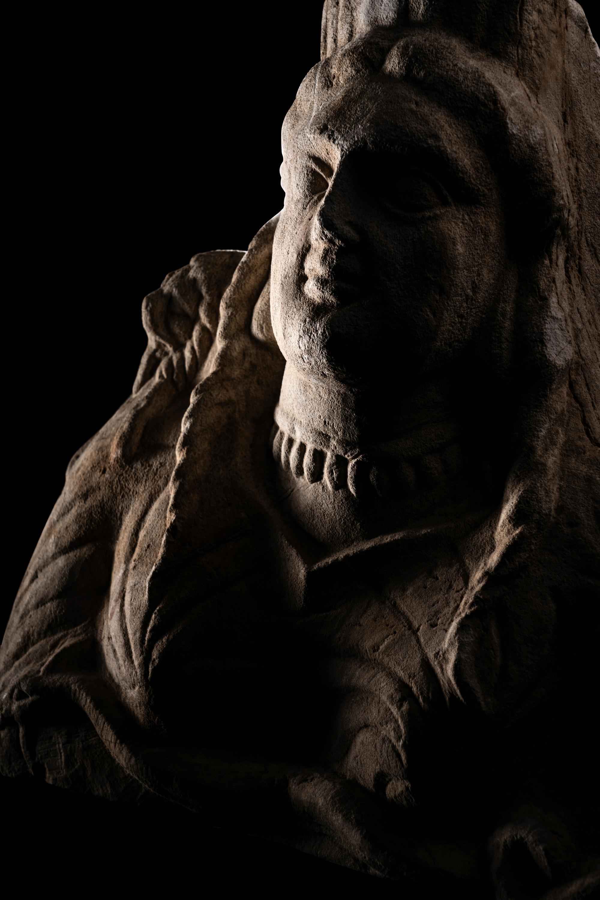 An East Roman Limestone Bust of Cybele