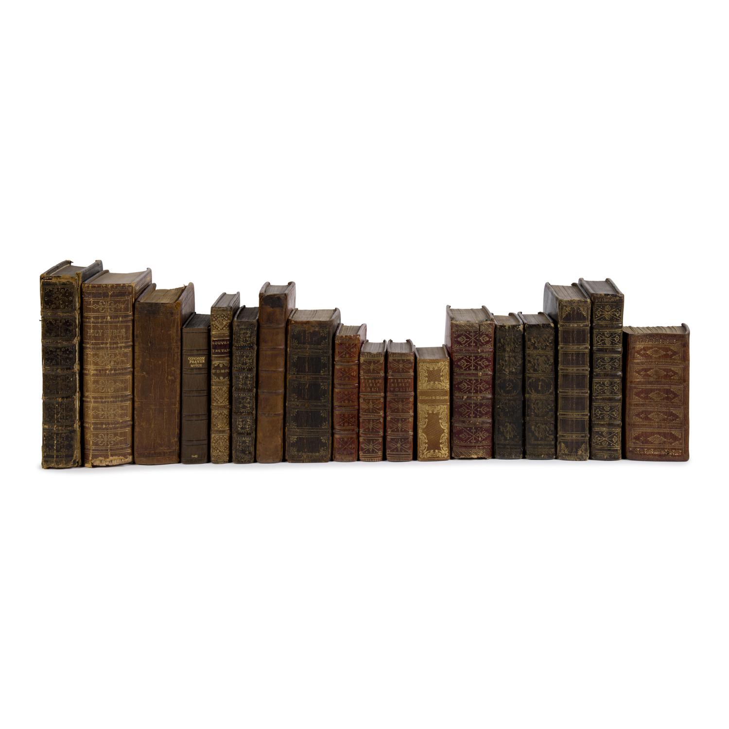 [Bibles, in English]. A group of 12 titles, comprising: