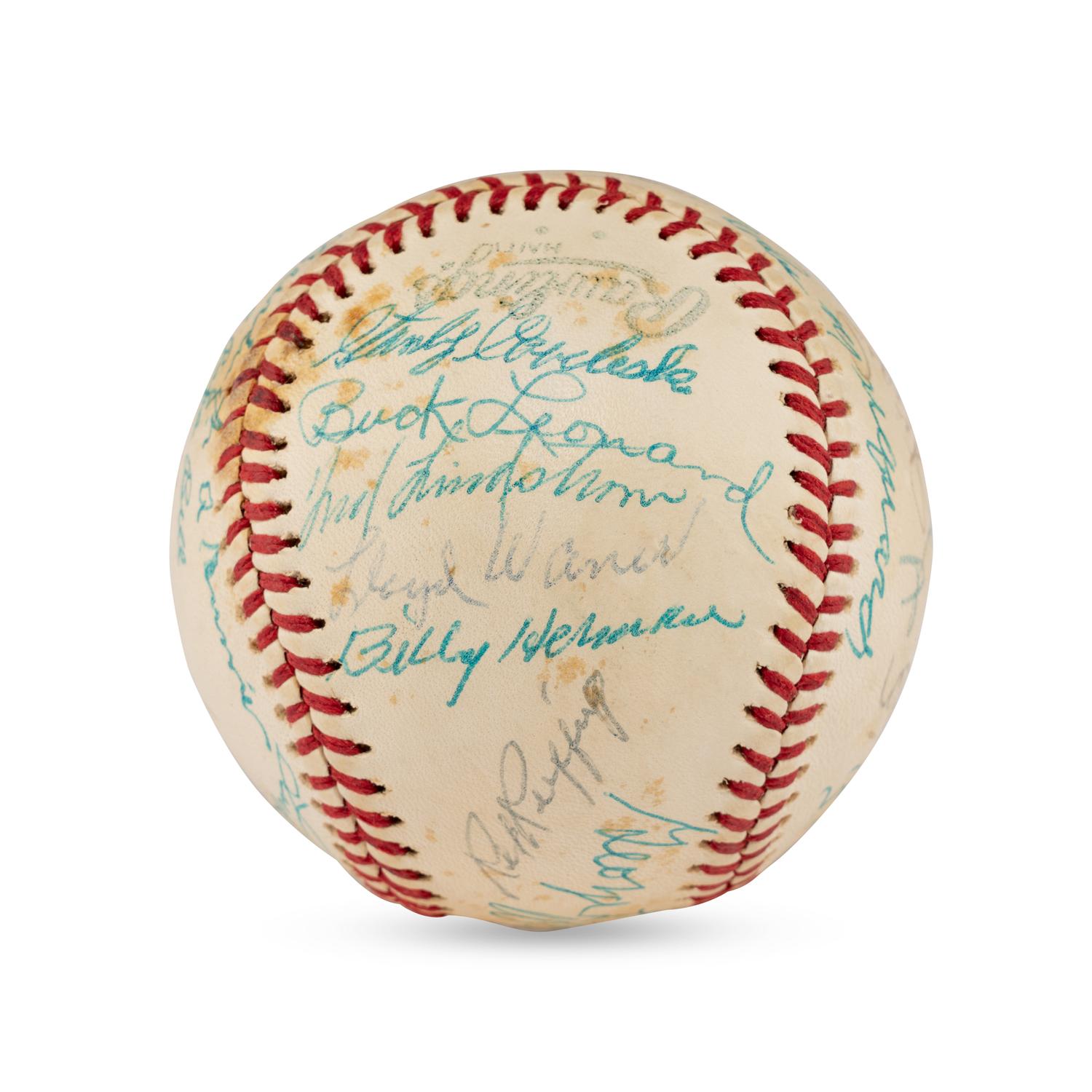 A Hall of Fame Multi Signed Autograph Baseball (Beckett Authentication Services Letter of Authenticity)