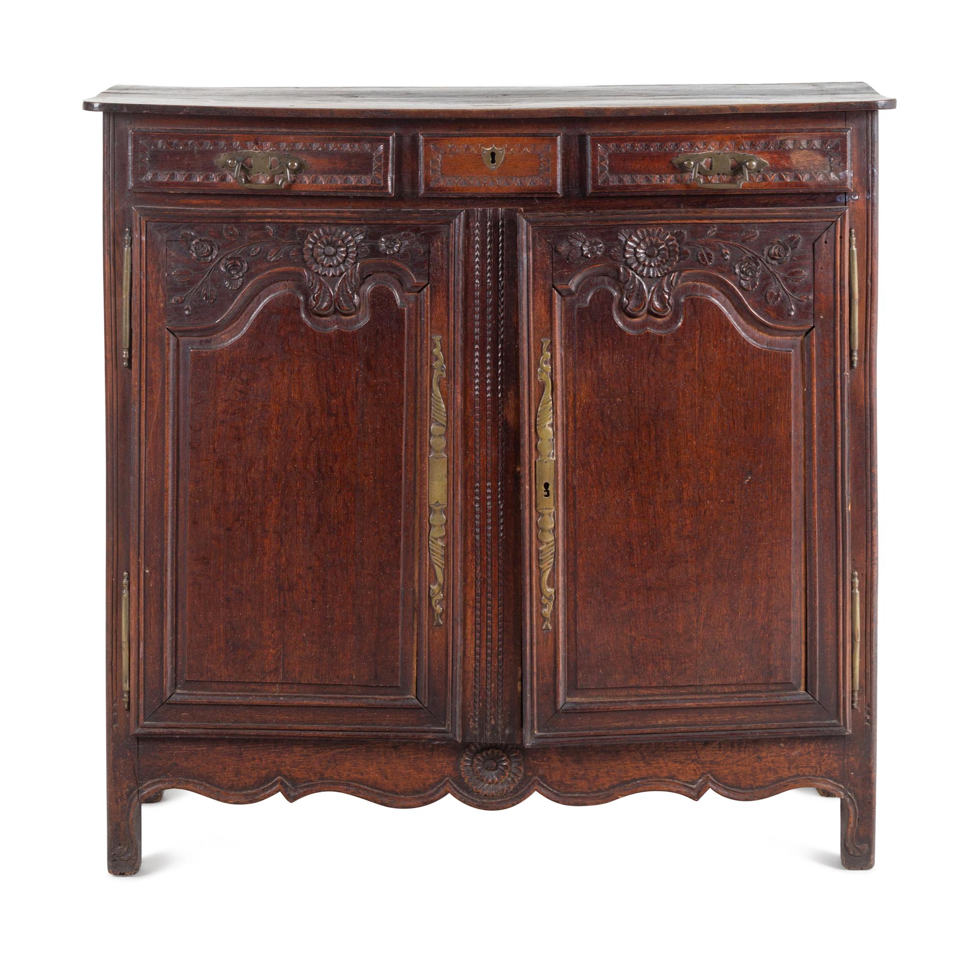 A French Provincial Oak Cabinet