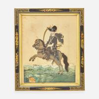 A set of six English dressed portraits of Eastern European military officers early 20th century