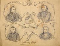 A Nazareth Hall sketchbook Nazareth, PA, dated November 18, 1854 to May 1855