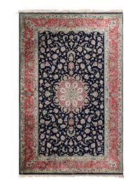A Qum Silk Rug
