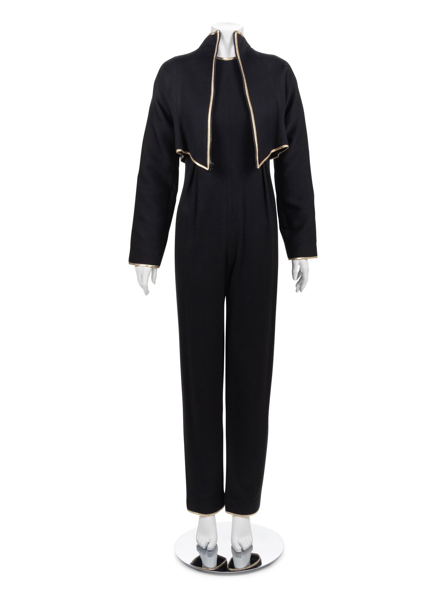 Geoffrey Beene Jumpsuit with Crop Jacket, Fall 1990