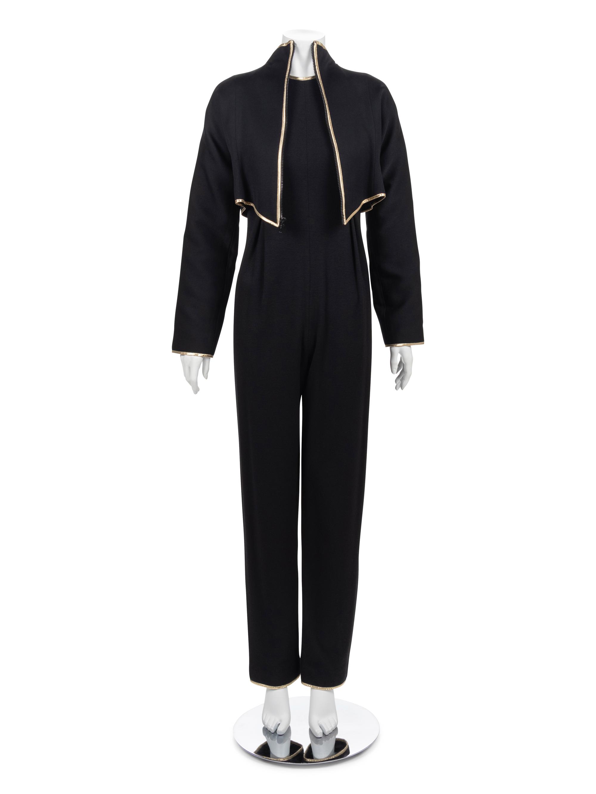 Geoffrey Beene Jumpsuit with Crop Jacket, Fall 1990