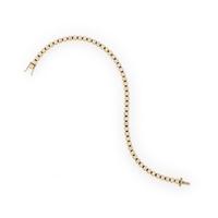 Yellow Gold and Diamond Tennis Bracelet