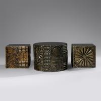 Three Brutalist End Tables, c. 1965 Craft Associates, USA