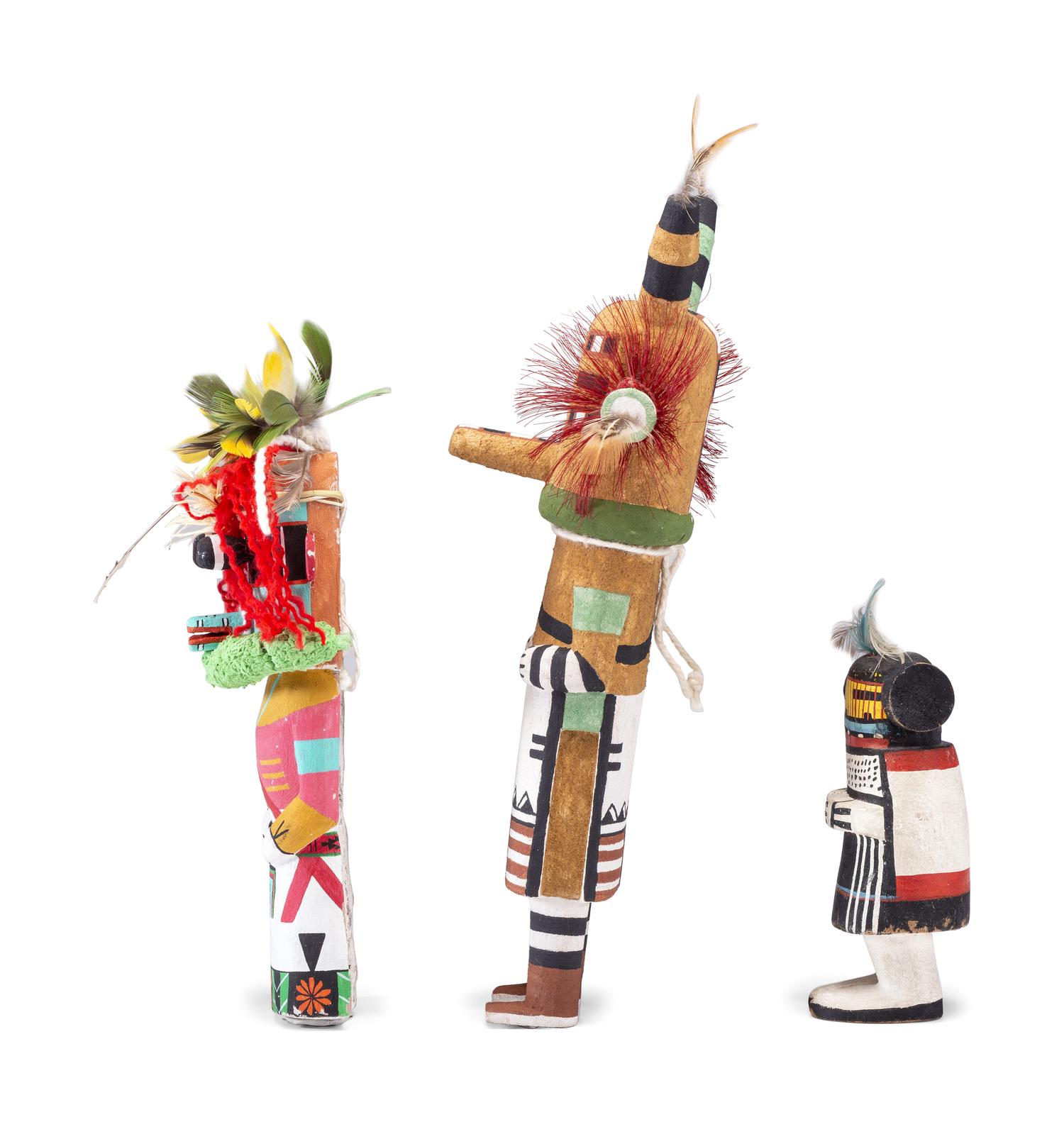 Brightly Colored Hopi Katsinas
