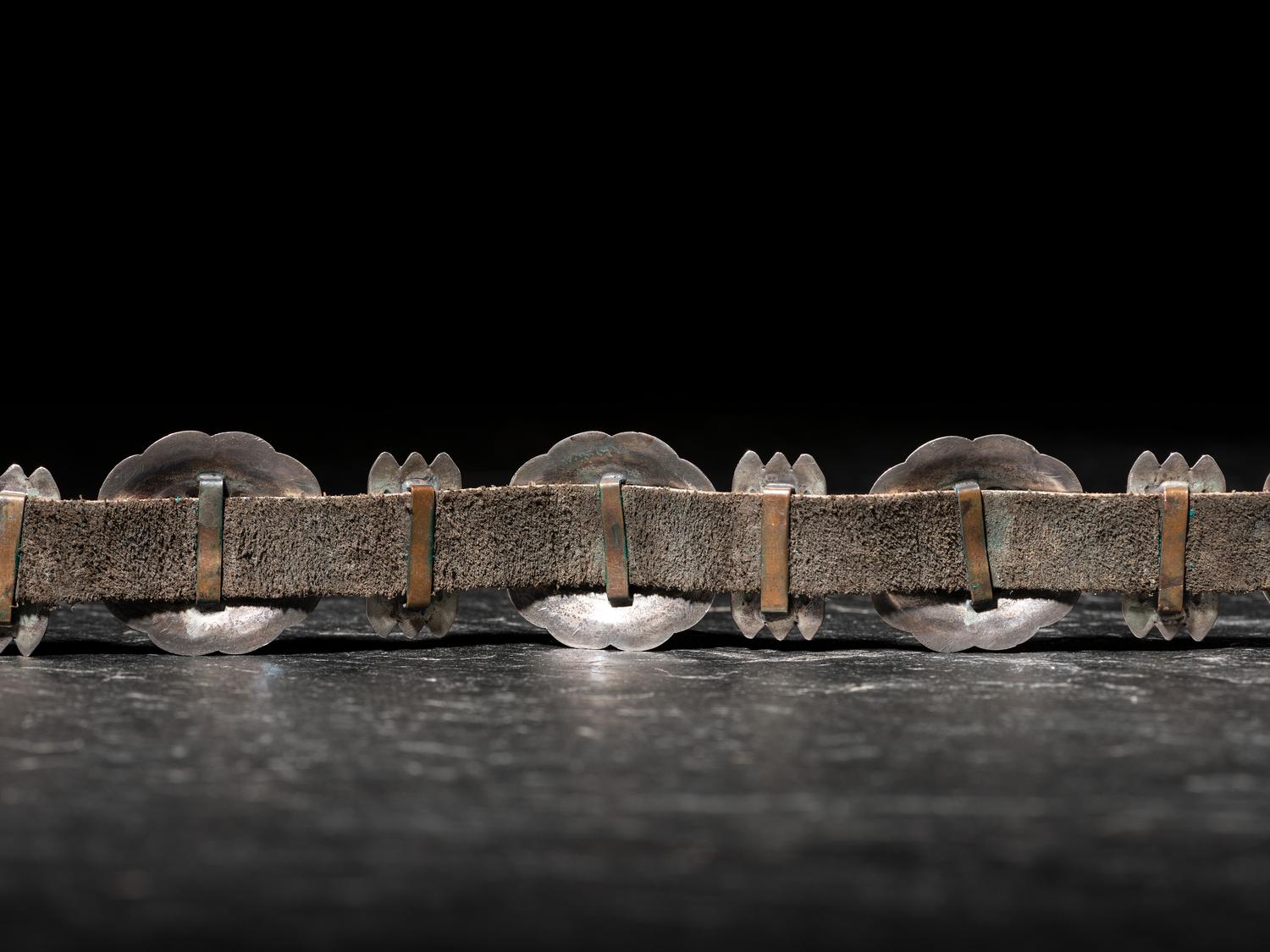Petite Navajo Silver Concha Belt