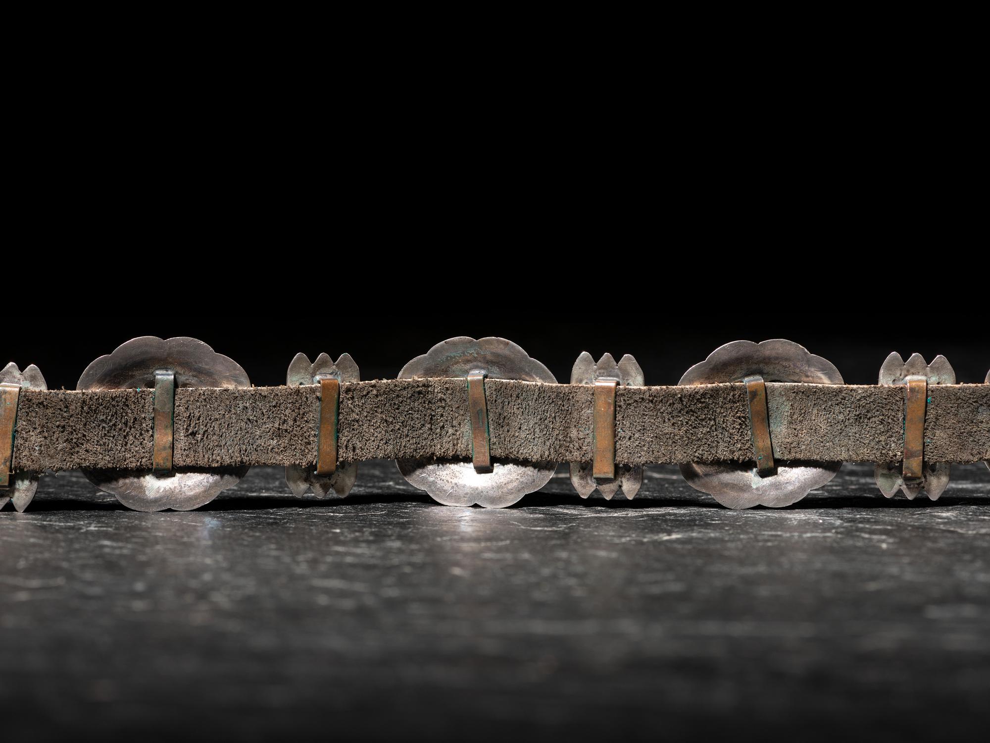 Petite Navajo Silver Concha Belt