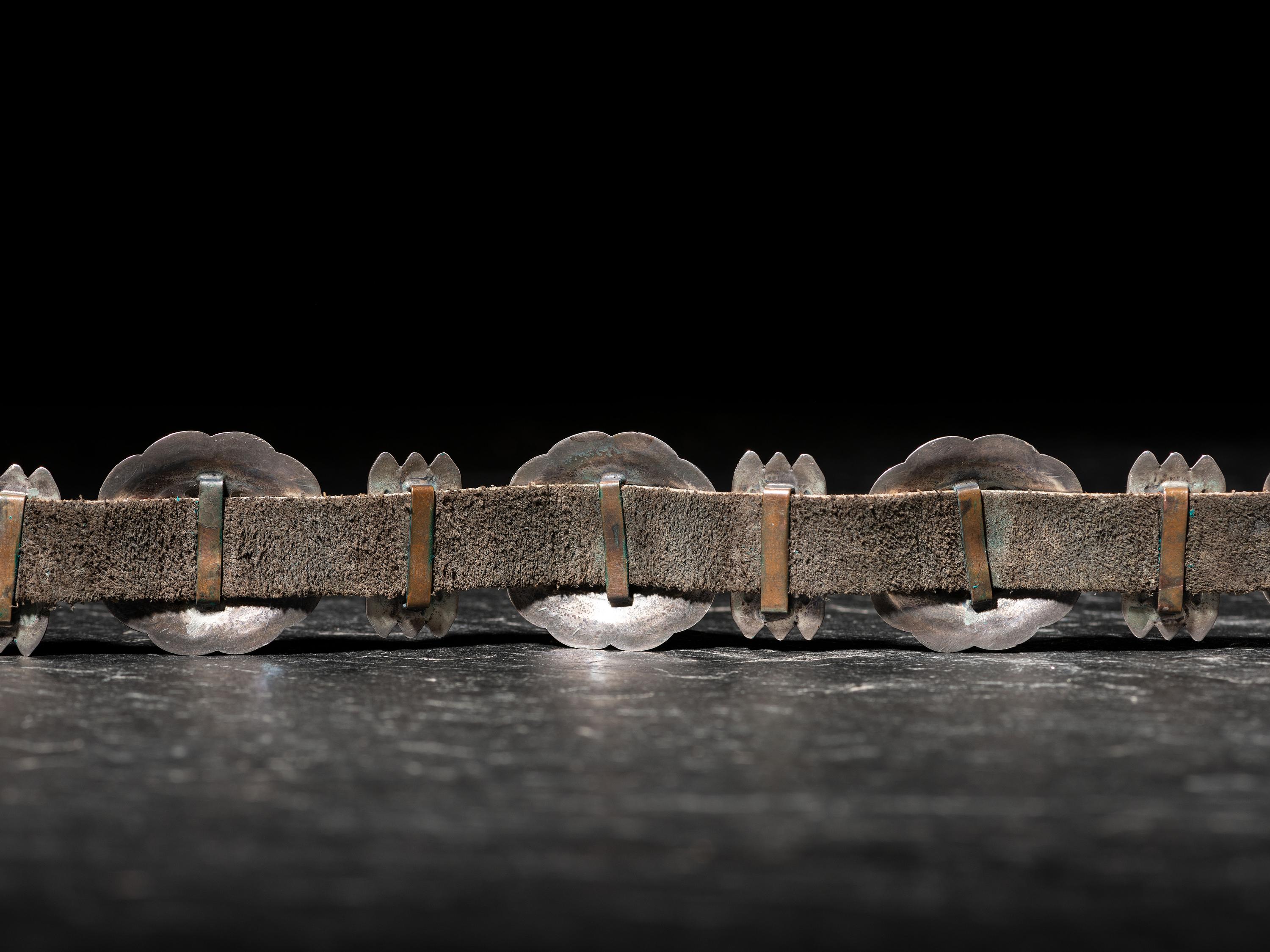 Petite Navajo Silver Concha Belt