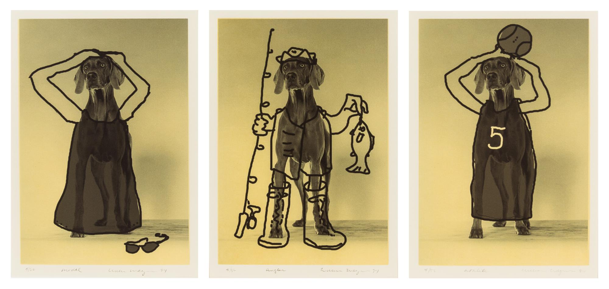 William Wegman, (American, b. 1943) (American, b. 1943), Role Models,1994 (set of 9)