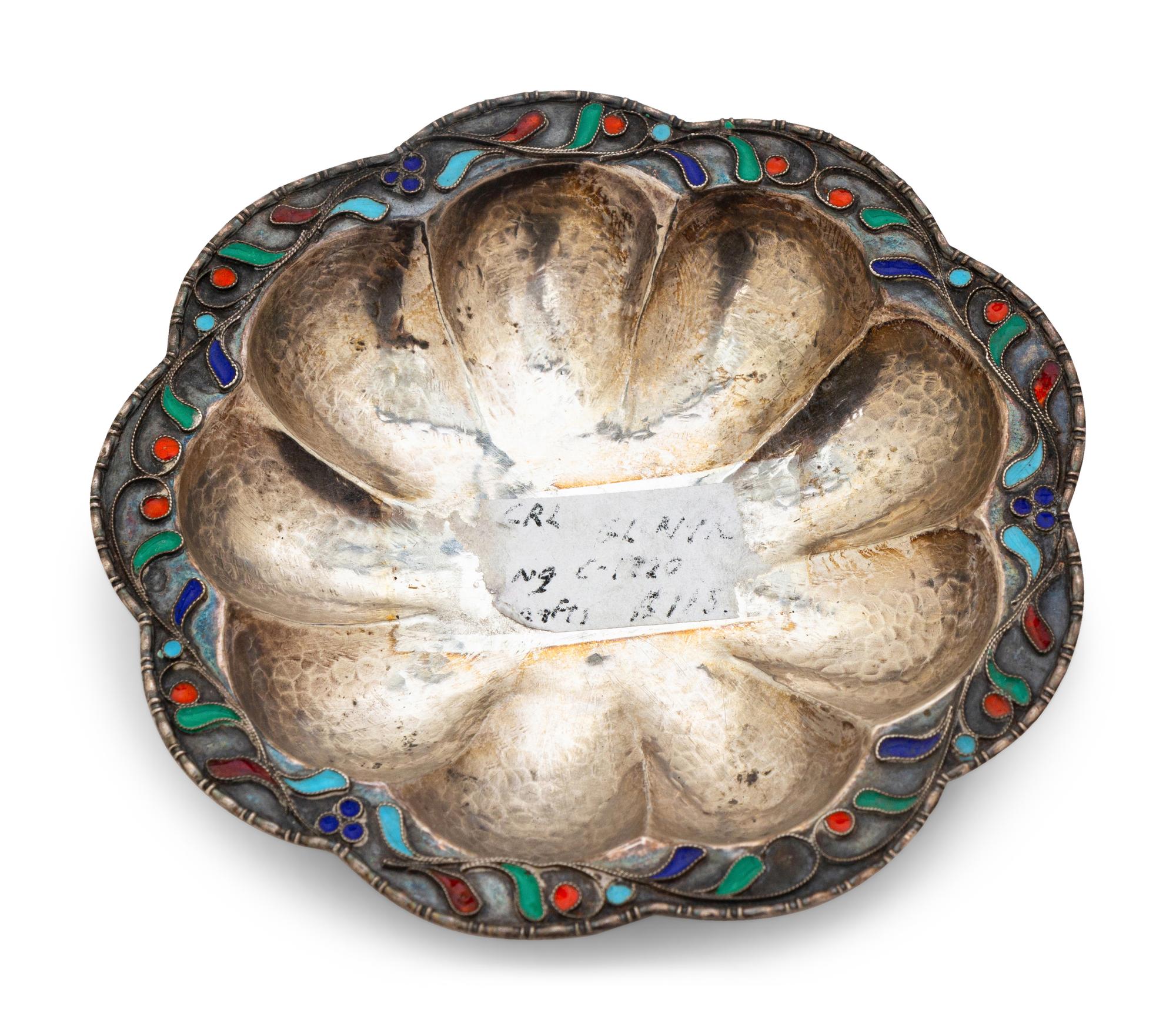A Group of Continental Enameled Silver Objects