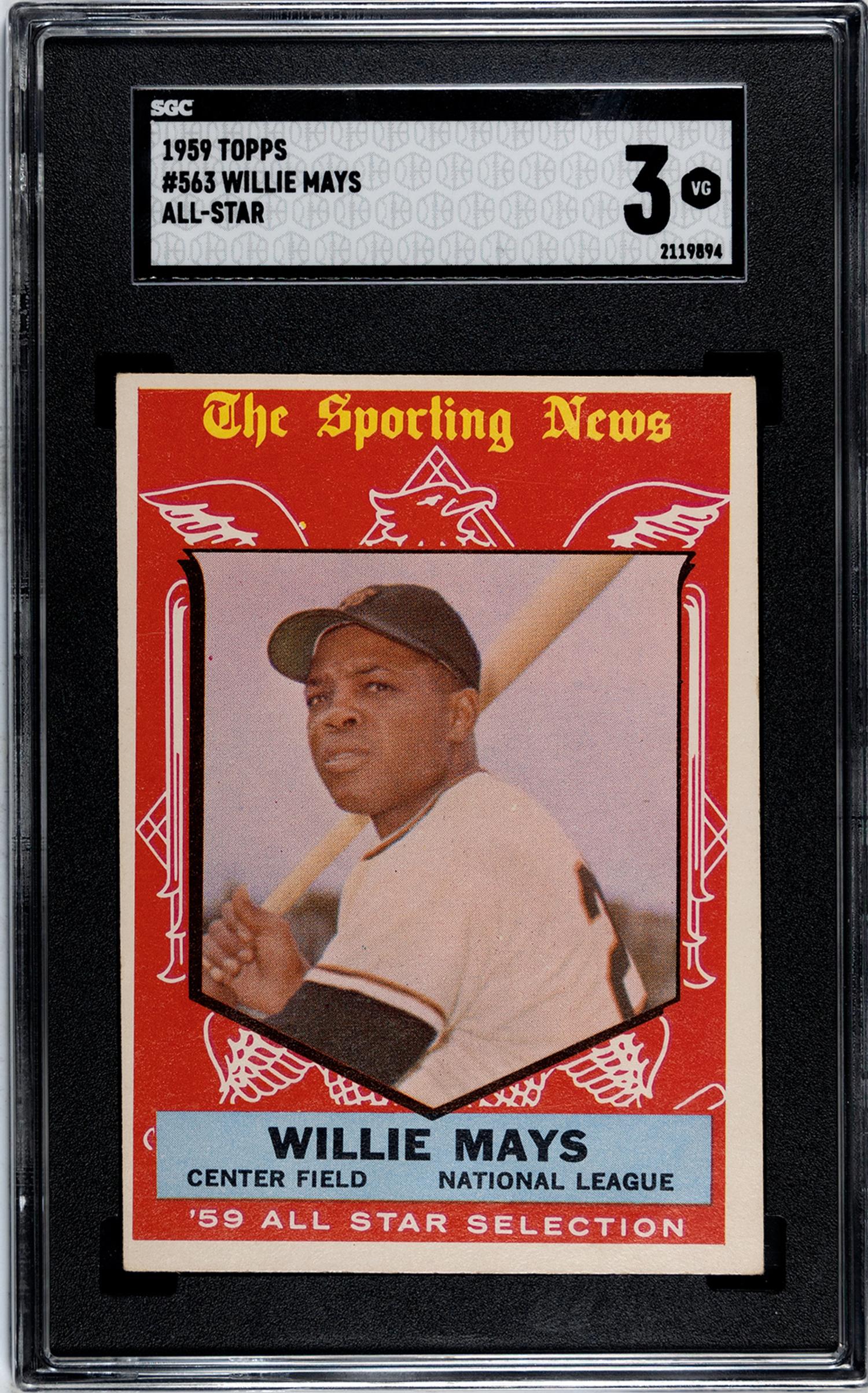 A Group of 1959 Topps Mickey Mantle and Willie Mays All Star Baseball Cards No. 564